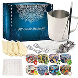 PMCDS2G Candle Making Kit with Beeswax Pretty Candle Tins for DIY Candle Making Ideal Birthday Gift for Friends Family Colleagues