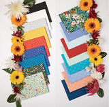 Connecting Threads Print Collection Precut 100% Cotton Quilting Fabric Bundle 2.5" Strips (Hello Daisy)