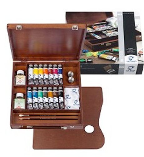 Royal Talens Van Gogh Artists' Oil Colors, Inspiration Wooden Box Set (02840100)