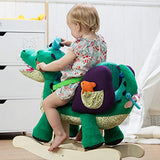 labebe Child Rocking Horse Toy, Stuffed Animal Rocker, Green Crocodile Plush Rocker Toy for Kid 1-3 Years, Wooden Rocking Horse Chair/Child Rocking Toy/Outdoor Rocking Horse/Rocker/Animal Ride on