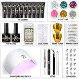 SXC Cosmetics Poly Gel Nail Kit Bridal Series All-in-One Gel Nail Art Extension Starter Kit P-06