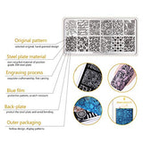 BORN PRETTY Nail Art Stamping Tool Kit 8Pcs Image Stamp Plate with 10 Bottles 6ml Classic Stamping Polish DIY Nail Art Design