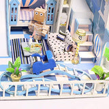 Danni New DIY Miniature Wooden Doll House Furniture Kits Box Toys Handmade Craft Miniature Model Kit Dollhouse Toys Gift for Children