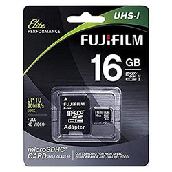Fujifilm Elite 16GB microSDHC Class 10 UHS-1 Flash Memory Card 600x / 90MB/s