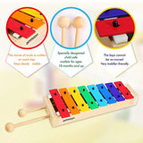 ammoon Xylophone for Kids Musical Toy with Child Safe Mallets Perfectly Musical Instruments Gift for Toddlers