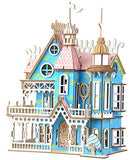 NWFashion Wooden Dream Dollhouse DIY Kits Miniature Doll House (Color Dream House)