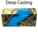 Epoxy Resin Deep Pour Crystal Clear Formula-2 Inch Thick Pour Casting Resin for River Tables, Deep Resin Molds, Live Edge Wood and Deep Art Casting- 3/4 Gallon Kit- Non Toxic -Zero Voc