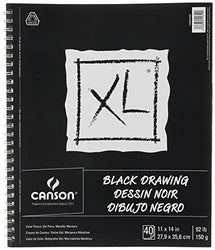 Canson XL Series Black Drawing, 11" x 14"