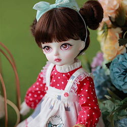 SD Doll 1/6 12Inch 29.5CM with All Clothes Shoes Wig Makeup Accessories,Hair, Eyes and Clothes Can Be Changed at Will