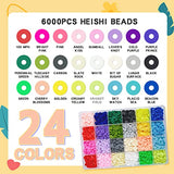 Bracelet Making Kit - Jewelry Making kit with Stand - 24 Colors Polymer Clay Beads for Bracelet Making - 14 A-Z Smiley Face Beads,Strings for Jewelry Making Kits Bracelets Gift for Preppy Girls 6-12
