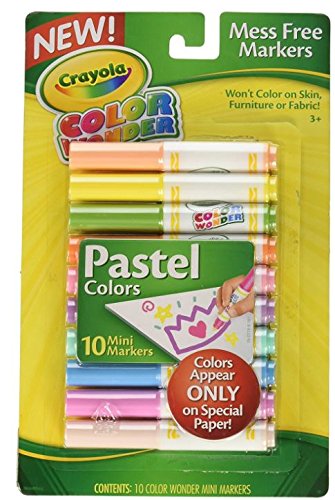 Crayola 10 Count Color Wonder Mini Markers Pastel