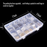 OPount 2758 Pieces Jewelry Making Kit and Earring Repair Kits with Earring Hooks, Earring Backs,