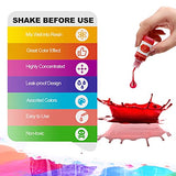 Epoxy Resin Pigment Liquid - 24 Colors Translucent Non-Toxic Epoxy Resin Dye for Resin Coloring, Resin Jewelry Making - High Concentrated Epoxy Resin Color Pigment for Art, Paint, Crafts - 0.35oz Each