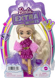 Barbie Extra Minis Doll #8 (5.5 in) Wearing Shimmery Dress & Furry Shrug, with Doll Stand & Accessories, Toy for Kids Ages 3 Years Old & Up