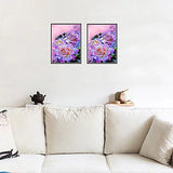 Diamond Painting, DIY 5D Diamond Painting Kits for Adults Kids Crystal Rhinestone Diamond Embroidery Cross Stitch Diamond Art Craft for Home Wall Decor Multicolor Flowers 12X16 inches