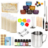 DIY Candle Making Kit, QUIENKITCH Beeswax Arts and Crafts DIY Tools Kit for Adults and Beginners Include Fragrance, Beeswax, Candle Wicks, Melting Pot, Tins, Dyes, Thermometer,Centering Devices,Mould