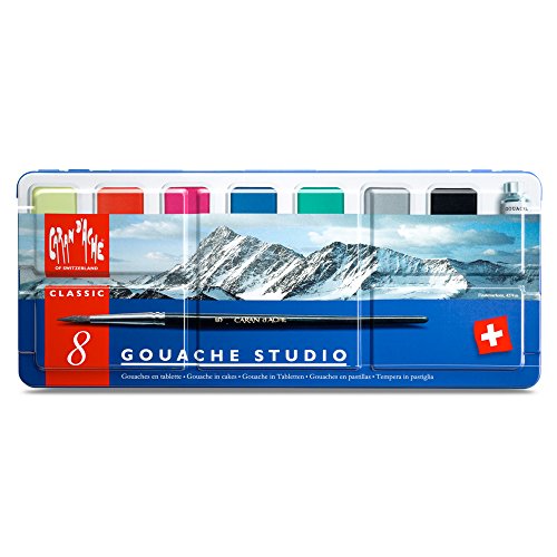 CREATIVE ART MATERIALS Caran D'ache Gouache Studio, 8 Pans (1000.308)