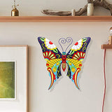 Juegoal Metal Wall Art Inspirational Butterfly Wall Decor Sculpture Hang Indoor Outdoor for Home, Bedroom, Living Room, Office, Garden