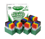 Crayola 58-8208 Crayola Washable Classpack Markers, Conical Point, 8 Assorted Colors, 192/Pack