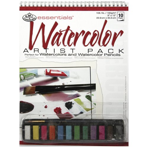 Royal & Langnickel Watercolor Artist Pack, 9-Inch by 12-Inch