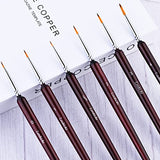 Fine Detail Paint Brush, 6 PCS Small Professional Miniature Fine Detail Brushes for Watercolor Oil Acrylic,Craft Models Rock Painting & Paint by Number