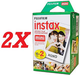 Fujifilm Instax Mini 11 Camera + 2X Fuji Instant Instax Film (40 Sheets) Includes Camera Case + Frames, Photo Album, 4 Color Filters and More Top Accessories Bundle (Sky Blue)