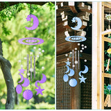 Moon Star Wind Chimes Resin Molds, Resin Wind Chime Silicone Casting Mold Kit,Moon Star Design Series Epoxy Resin Molds for DIY Wind Bell Casting Home Decor