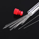 Outus 30 Pieces Beading Needles with Needle Bottle (0.45 mm Diameter and 80 mm/ 3.15 inches Long)