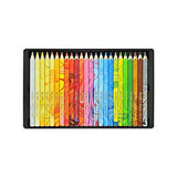 KOH-I-NOOR MAGIC Jumbo Triangular Coloured Pencil Pack of 24 + 2xEraser + Sharpener
