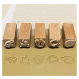 TINTON LIFE 16PCS Wooden Clay Pottery Stamp Pottery Tool Wood Block Stamp