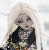 Zgmd 1/4 BJD Doll BJD Dolls Ball Jointed Doll Big Eyes Girl Grey Skin Free Eyes With Face Make Up