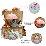 Lovely Cats Music Box is Good for Woman,Girls and Babys Christmas Birthday Gift, 18 Note Machine