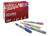 Sharpie Permanent Markers Ultimate Collection, Fine and Ultra Fine Points, Assorted Colors, 72