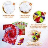 Meland Tie Dye Kit - 18 Colors DIY Tie Dye Set with 3 White T-Shirts, All-in-1 Fabric Tie Dye Craft Set for Kids & Adults, Tye Dye for Party Group Activity, Birthday Christmas Gifts for Girls Boys
