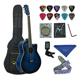 Bailando 40 Inch Cutaway Acoustic Guitar,Blueburst