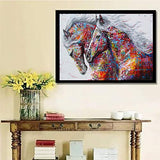 Treat Me Diamond Painting Kits for Adults Full Drill Square Rhinestone Arts Horse Pattern for Home Wall Decor, 45x60cm/17.7x23.6in