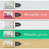 Metallic Alcohol Ink Set - 10 Concentrated Metal Color Pigment Alcohol -Based Ink, Shimmer Mixatives Epoxy Resin Paint Colour Dye Great for Resin Petri Dish, Yupo, Coaster, Tumbler Cup Making(15ml)