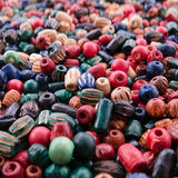 Over 1800 Pieces Wood Beads for Jewelry Making with 3 Free Sample Bracelets - Assorted Natural