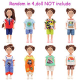 5.3 Inch Doll Clothes and Accessories 4 Outfits 4 Dresses 3 Shoes with 22 School Supplies for Chelsea Doll Clothes Set