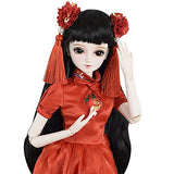 Chinese Cheongsam Taylor 1/3 SD Doll 24" Jointed Gift BJD Doll +Makeup +Full Set Lover