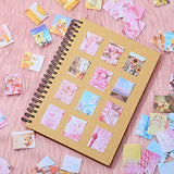 1000 Pieces Washi Sticker Set and Vintage Scrapbook Paper Journaling Supplies, Including 200 Pieces Washi Stickers and 800 Pieces Journaling Papers for Journaling Scrapbooking Diary Notebook Making