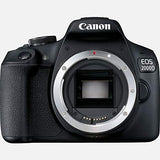 Canon EOS 2000D (Rebel T7) DSLR Camera with 18-55mm & 75-300mm Lens Bundle + Premium Accessory Bundle Including 64GB Memory, Filters, Photo/Video Software Package, Shoulder Bag & More