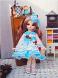 Dream of Blue Sky / Outfit Dress Suit 1/6 26CM YOSD SD BJD Dollfie / Doll Dress / 5 PCS / Sky-Blue