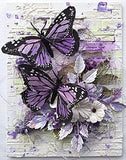 5d Diamond Painting Kits for Adults,Full Drill Diamond Art Animals Butterfly Rhinestone Painting with Diamonds Pictures Arts and Crafts for Home Wall Decor（12x16 Inch）