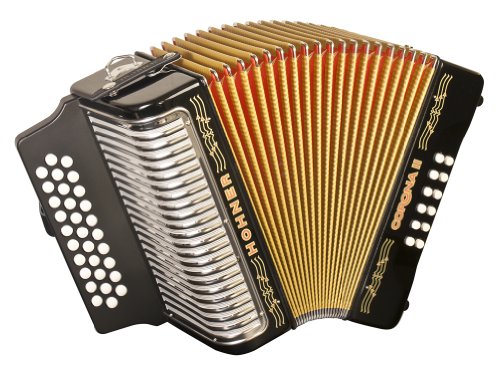 Hohner Corona II F/Bb/Eb Diatonic Accordion - Black