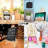 Painting Canvas Wooden Easel | Easels for Painting Canvas for Tabletop Easel Painting, Art Easel, Cookbooks, iPads or Wedding Guest Lists | Light, Portable & Packable | Small Wooden Easel (3 Pack)
