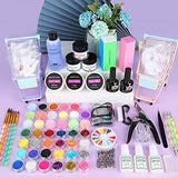 Morovan Acrylic Nail kit Acrylic Powder and Liquid Set With Glitter Acrylic Nail Brush Nail Tips Acrylic Nail Supplies for Acrylic Nails Extension Starter Kit