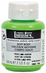 Liquitex Professional Soft Body Acrylic Paint 2-oz jar, Vivid Lime Green