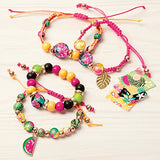 Make It Real – Decoupage-a-Bead Jewelry. DIY Wooden Beads & Paper Decoupage Bracelet Making Kit for