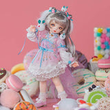 ZDD 1/6 BJD Ball Jointed Doll Toy with Full Set Clothes Shoes Wig Girl Doll Playset Birthday for Your Daughter & Girlfriends (Sugar Cake Rabbit Ears),Full Set